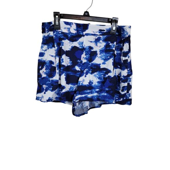 Michael Stars New With Tag Size Medium Flat Front Shorts Blue & White "Cloud" - Picture 1 of 5